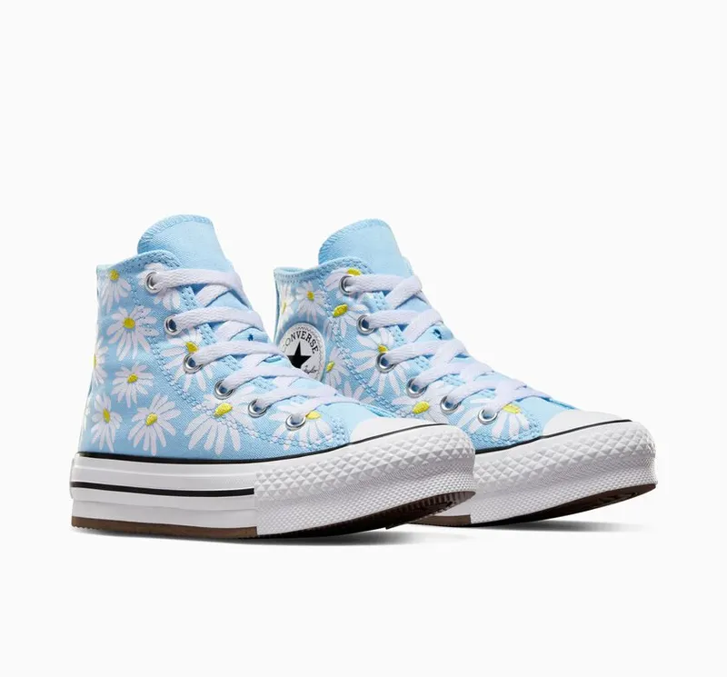 Converse Chuck Taylor All Star Lift Platform Floral True Sky/dandy Lion/wit (A06338C)