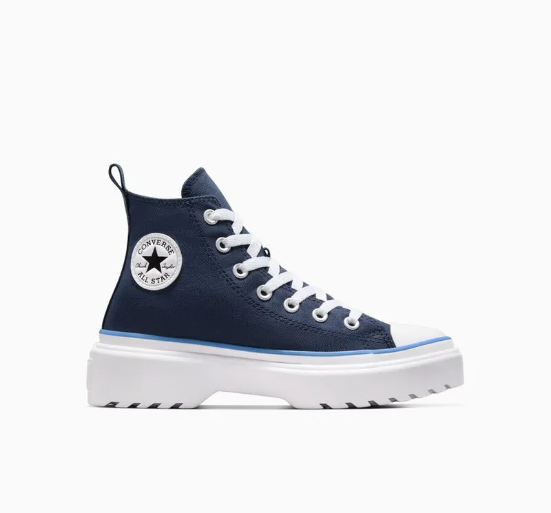Converse Chuck Taylor All Star Lugged Lift Platform Easy On Floral Embroidery Navy/lt Blue/wit (A06342C)