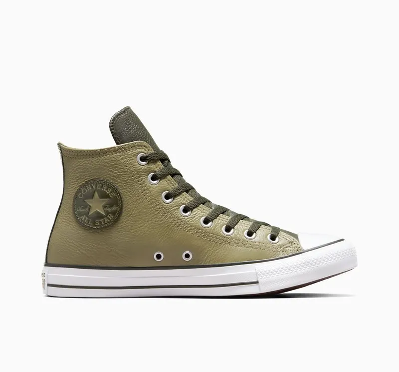 Converse Chuck Taylor All Star Leather Mossy Sloth/cave Green (A06571C)
