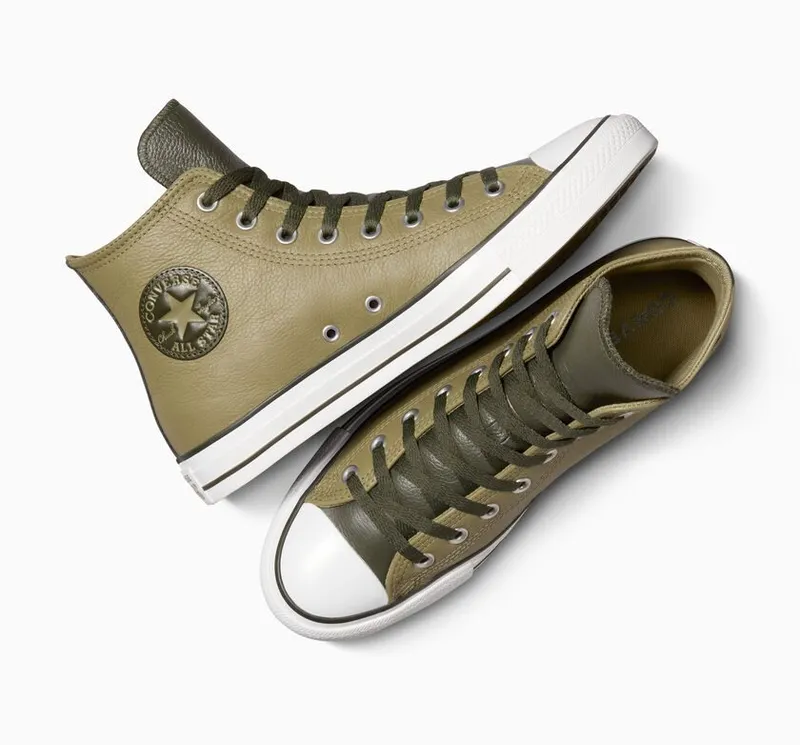 Converse Chuck Taylor All Star Leather Mossy Sloth/cave Green (A06571C)
