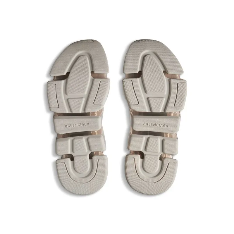 Balenciaga Speed 2.0 Full Clear Sole Recycled Knit Sneaker Light Beige (617239W2DC42000)