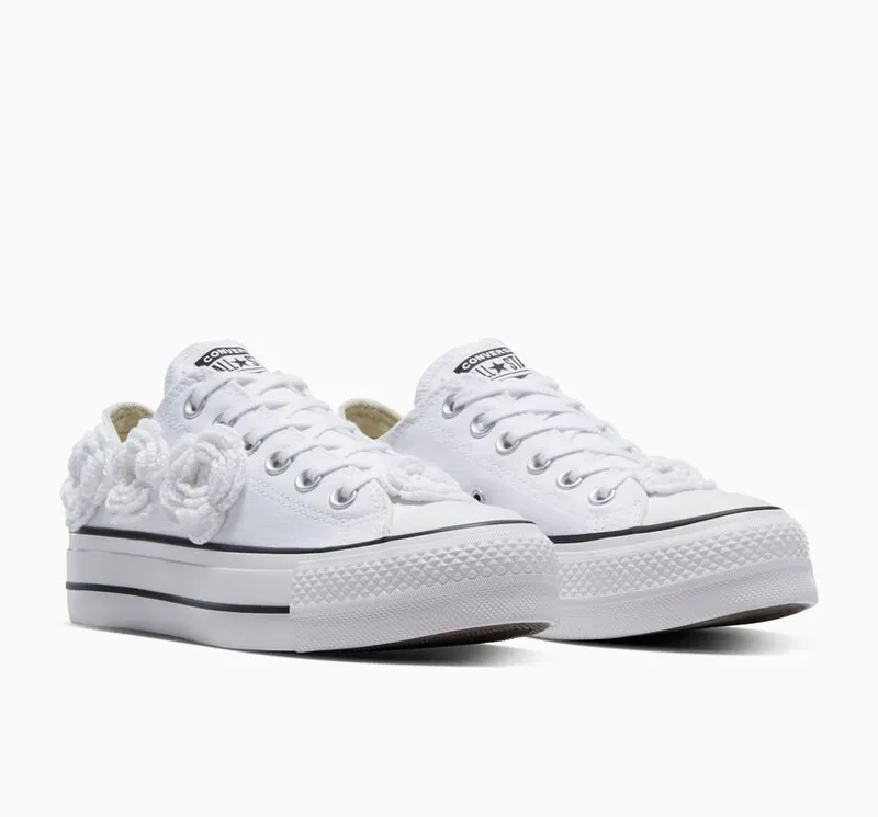 Converse Chuck Taylor All Star Lift 3D Flowers White Embro Flowers (A10228C)