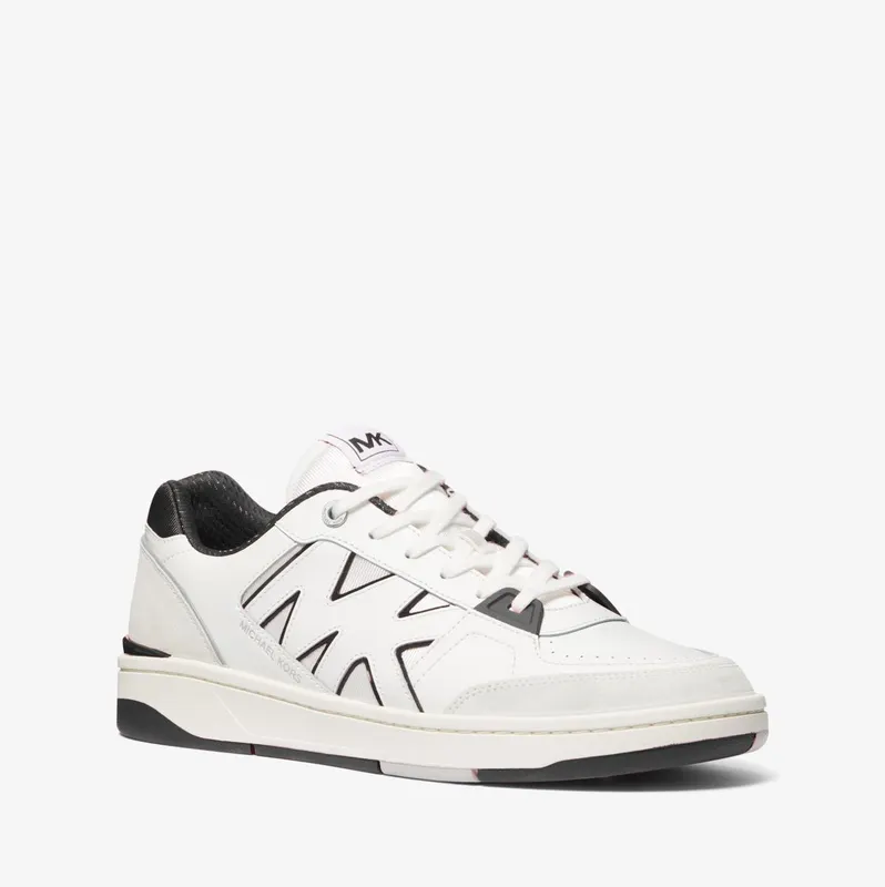 Michael Kors MK Rebel Leather Trainers – Black Combo (42S4RBFS1D-0005)