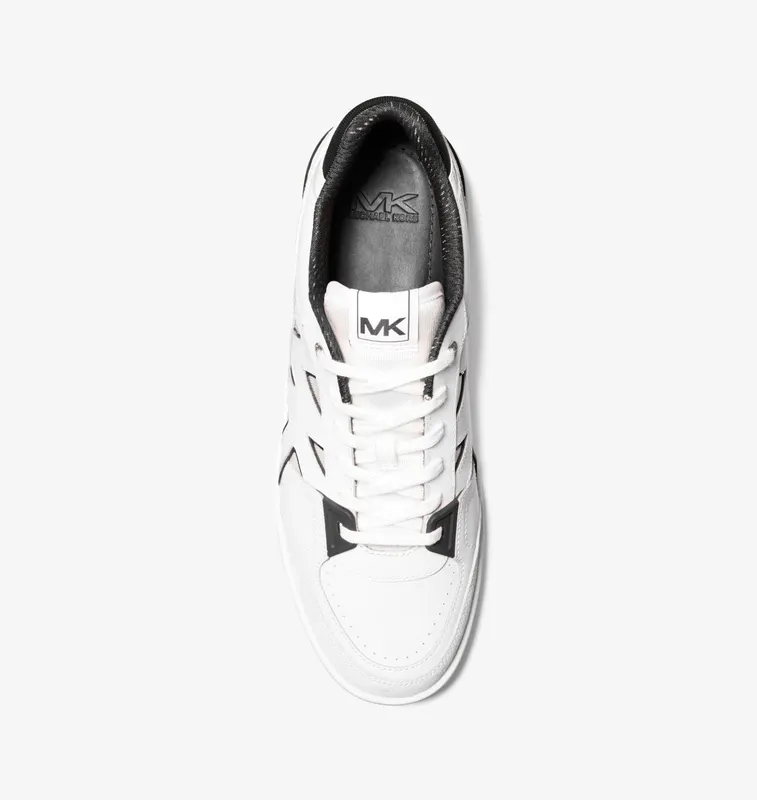 Michael Kors MK Rebel Leather Trainers – Black Combo (42S4RBFS1D-0005)
