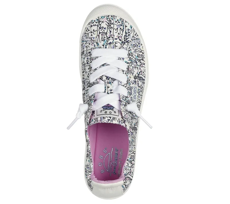 Skechers BOBS Beyond – Kitty Cats – Wit / Multi (114773-WMLT)