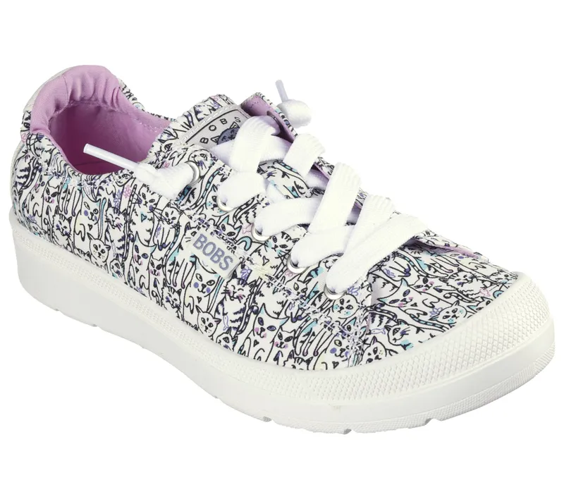 Skechers BOBS Beyond – Kitty Cats – Wit / Multi (114773-WMLT)