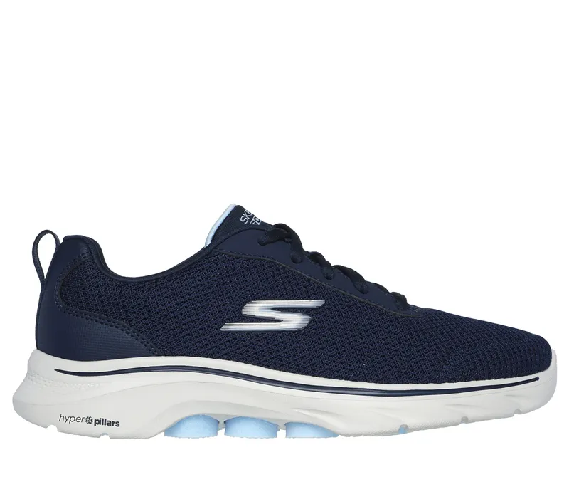 Skechers GO WALK 7 – Clear Path – Marine / Licht Blauw (125207-NVLB)