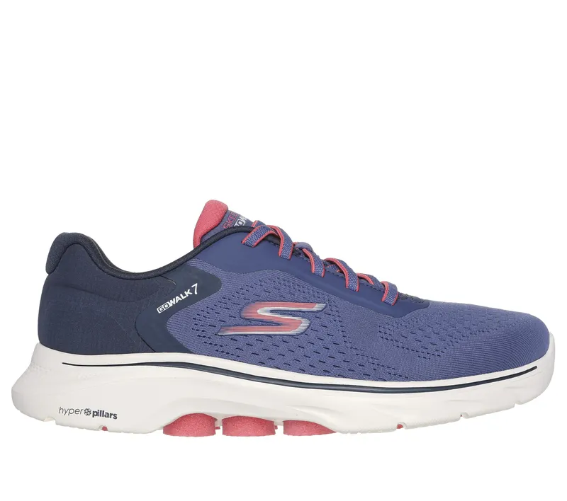 Skechers GO WALK 7 – Cosmic Waves – Marine / Koraal (125215-NVCL)