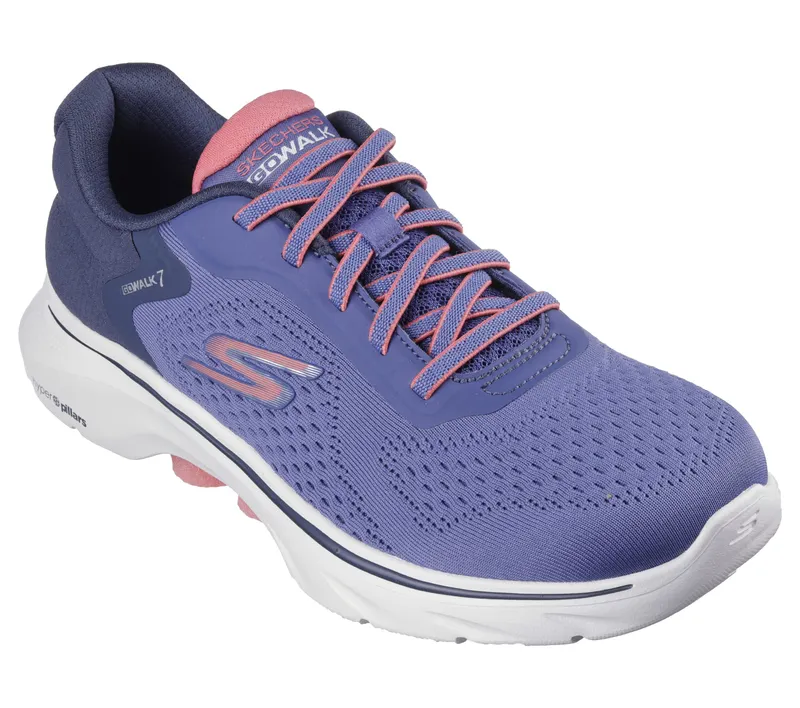 Skechers GO WALK 7 – Cosmic Waves – Marine / Koraal (125215-NVCL)