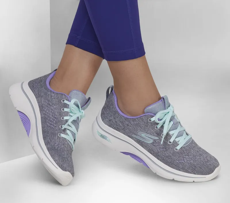 Skechers GO WALK Arch Fit 2.0 – Vivid Sunset – Grijs / Lavendel (125311-GYLV)