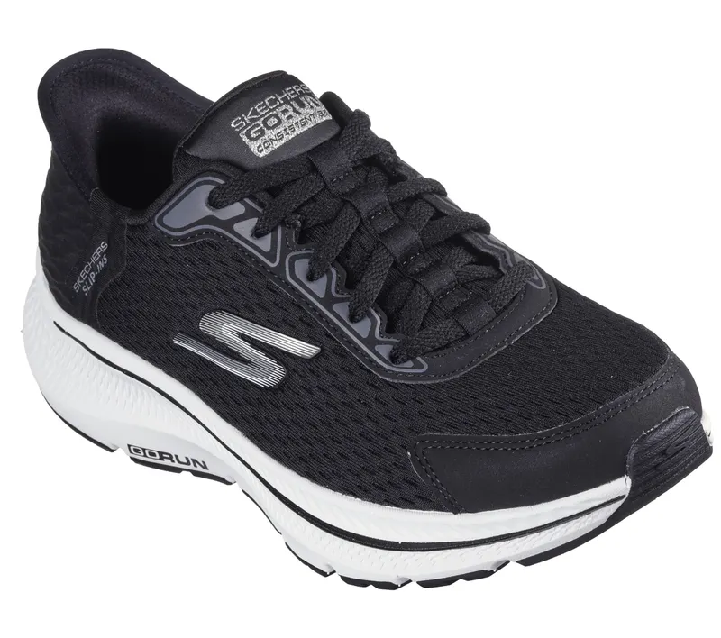 Skechers Skechers Slip-ins: GO RUN Consistent 2.0 – Endure – Zwart / Zilver (128615-BKSL)