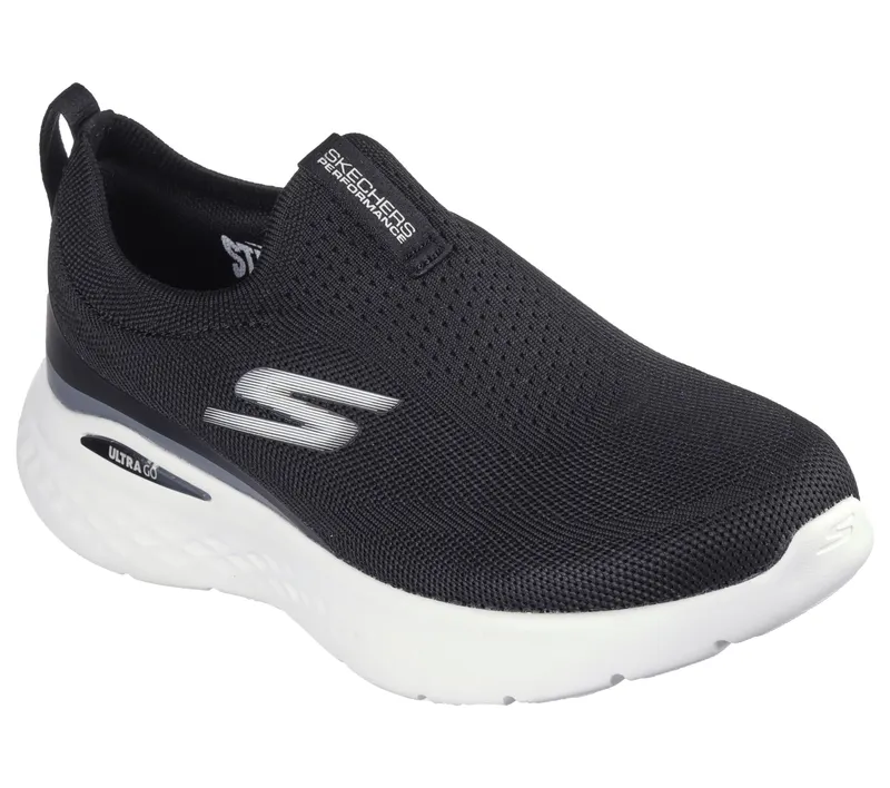Skechers GO RUN Lite – Aurora Sky – Zwart / Wit (129440-BKW)