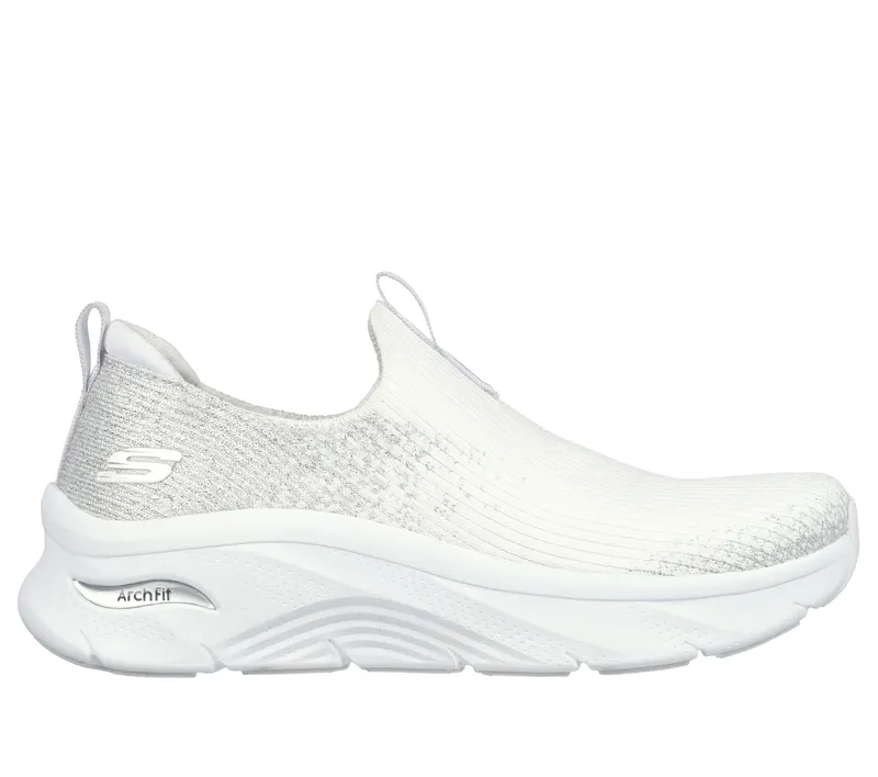 Skechers Relaxed Fit: Arch Fit D’Lux – Glimmer Dust – Wit / Zilver (149689-WSL)