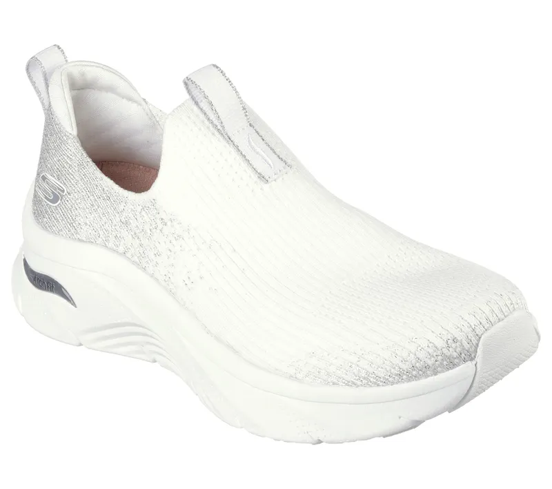 Skechers Relaxed Fit: Arch Fit D’Lux – Glimmer Dust – Wit / Zilver (149689-WSL)