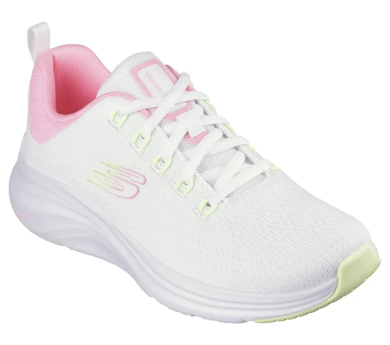Skechers Vapor Foam – White / Neon Pink / Lime (150022-WNPL)