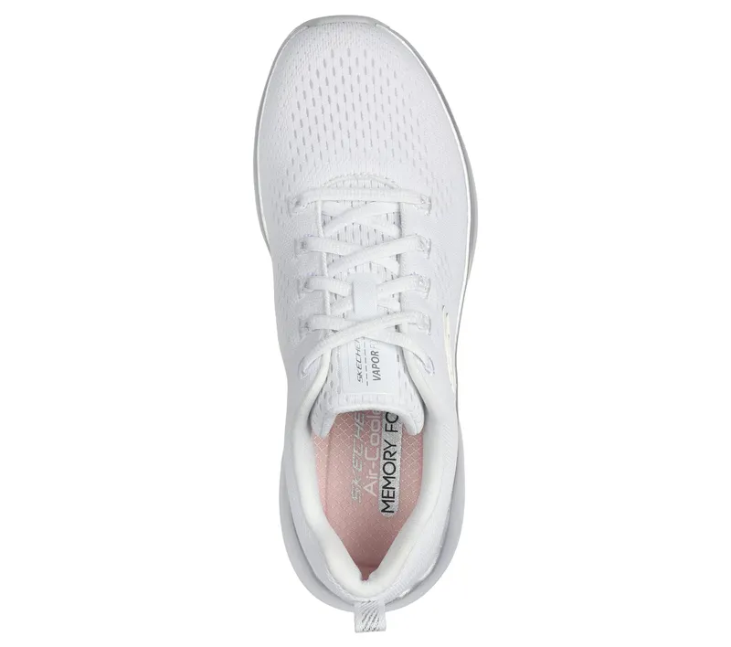 Skechers Vapor Foam – Midnight Glimmer – Wit / Zilver (150025-WSL)
