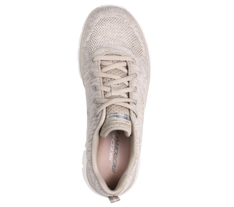 Skechers Track – Daytime Dreamer – Taupe / Roze (150142-TPPK)