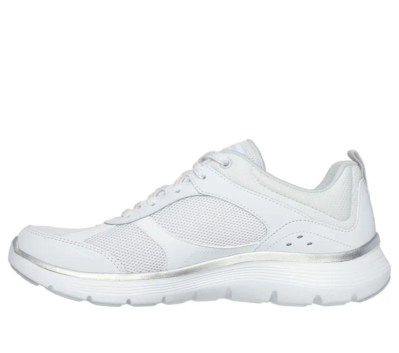 Skechers Flex Appeal 5.0 – Fresh Touch – Wit / Zilver (150202-WSL)