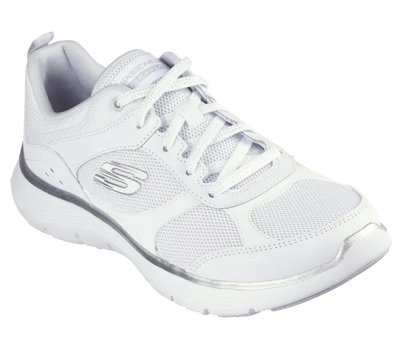 Skechers Flex Appeal 5.0 – Fresh Touch – Wit / Zilver (150202-WSL)