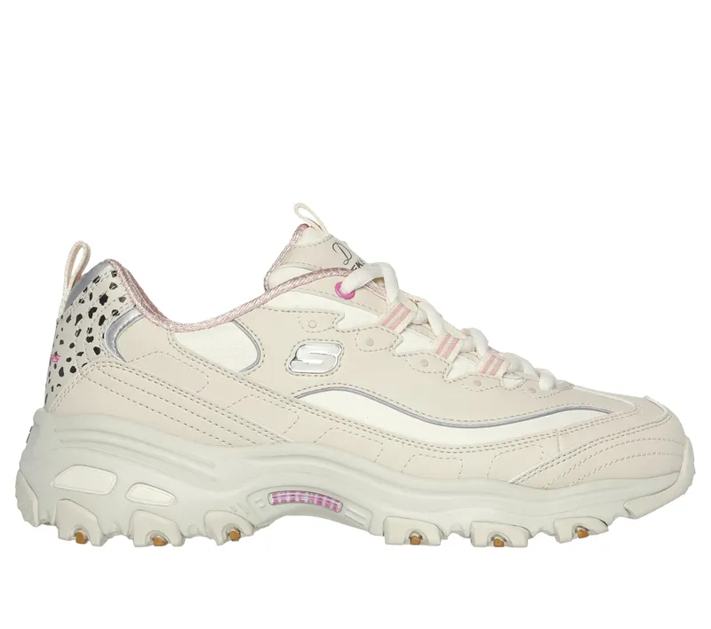Skechers D’Lites – Wildcats – Natuurlijk / Roze (150236-NTPK)