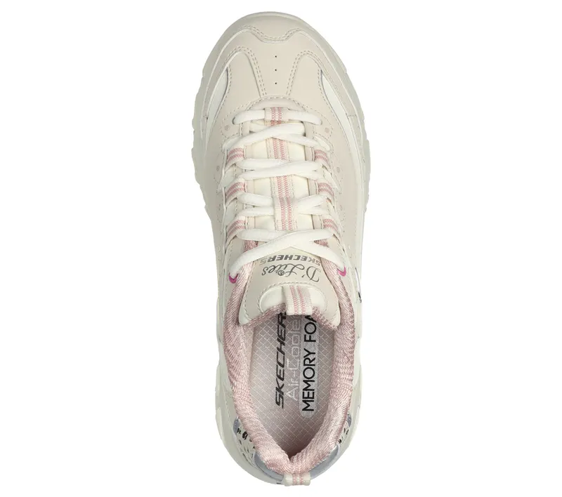 Skechers D’Lites – Wildcats – Natuurlijk / Roze (150236-NTPK)