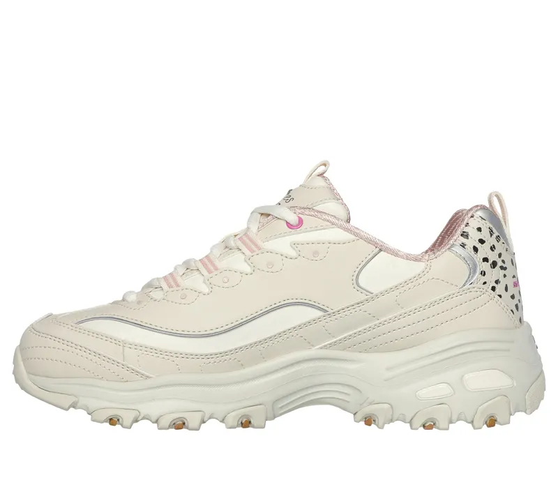 Skechers D’Lites – Wildcats – Natuurlijk / Roze (150236-NTPK)