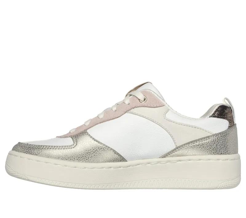 Skechers Sport Court 92 – Sheer Shine – Wit / Roze (185036-WPKG)