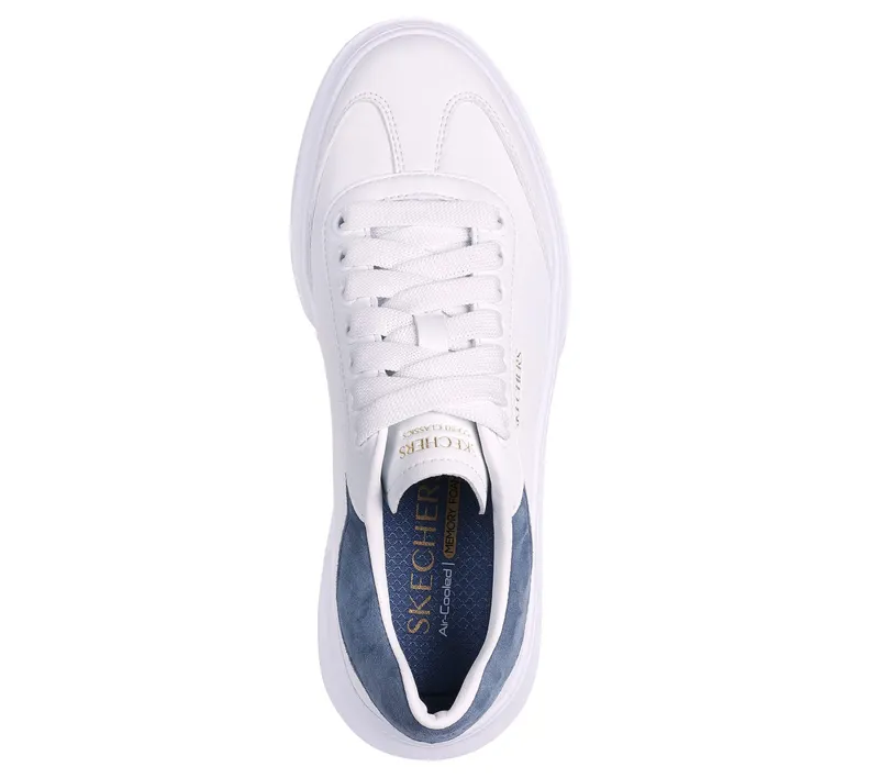 Skechers Cordova Classic – Wit / Blauw (185060-WBL)
