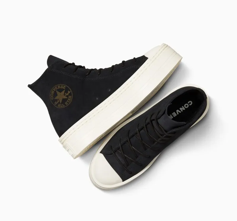 Converse Chuck Taylor All Star Modern Lift Platform Mono Suede Black/black/egret (A05285C)