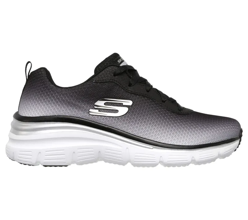 Skechers Fashion Fit – Build Up – Zwart / Wit (12717-BKW)