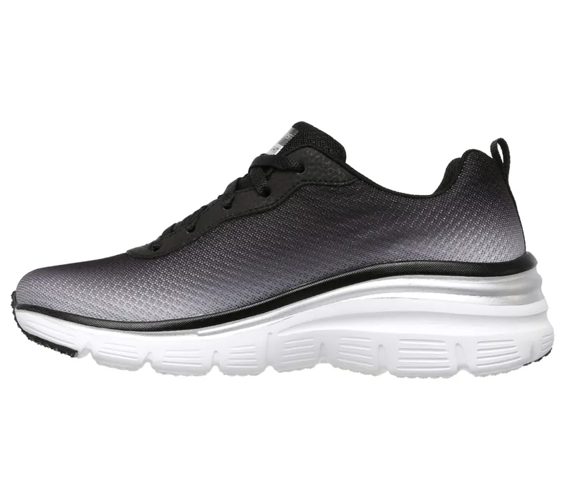 Skechers Fashion Fit – Build Up – Zwart / Wit (12717-BKW)