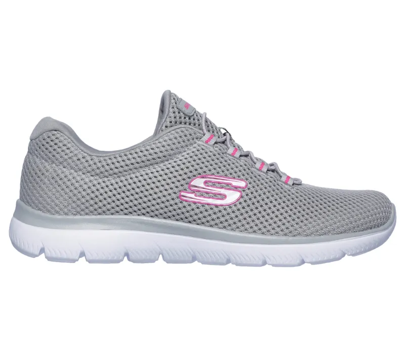 Skechers Summits – Grijs / Heet Roze (12985-GYHP)