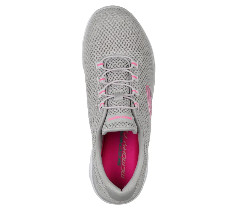 Skechers Summits – Grijs / Heet Roze (12985-GYHP)