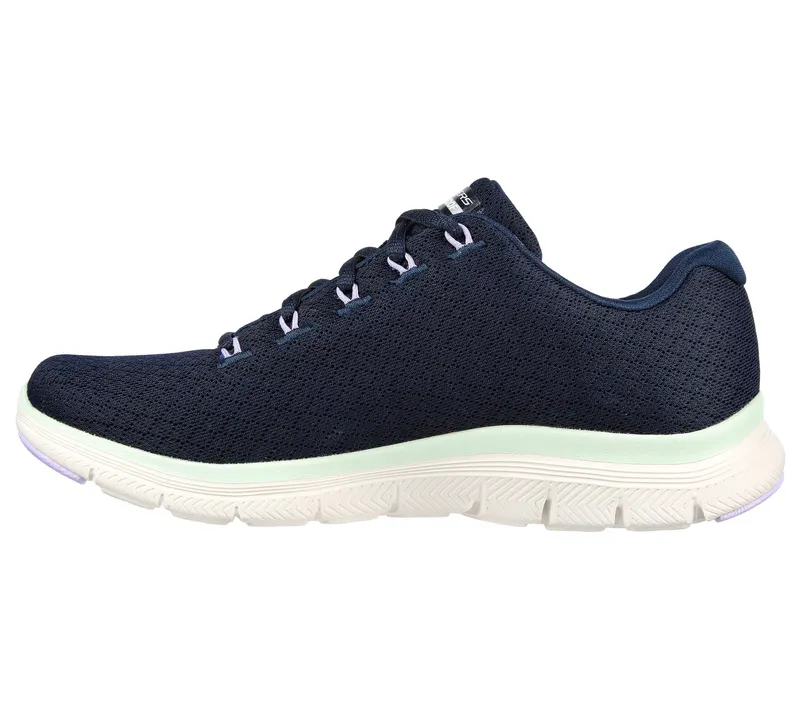 Skechers Flex Appeal 4.0 – Coated Fidelity – Marine / Aqua (149298-NVAQ)