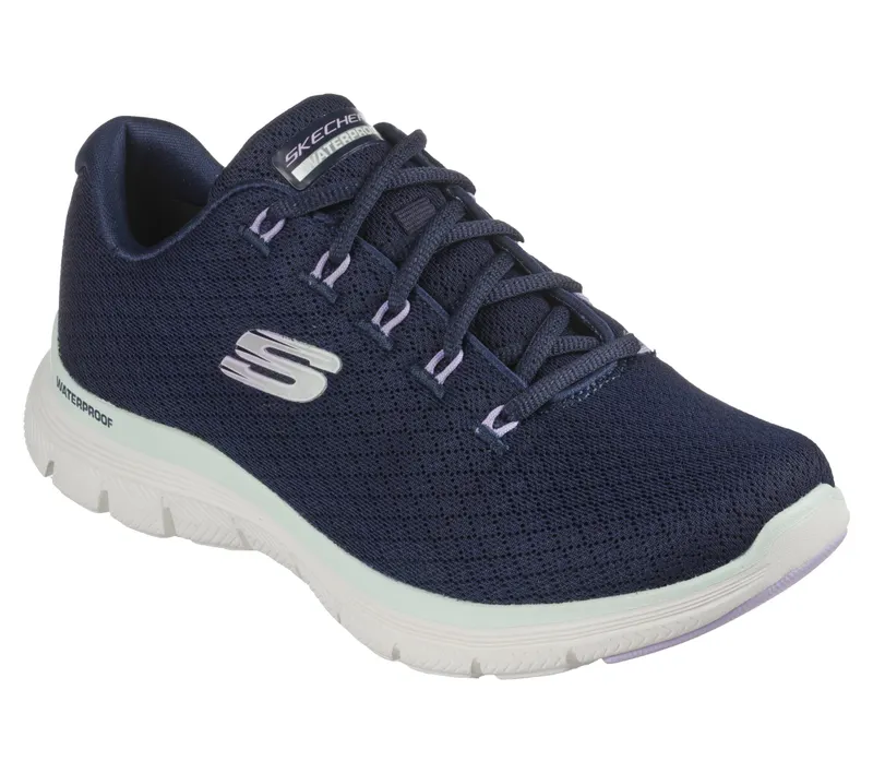 Skechers Flex Appeal 4.0 – Coated Fidelity – Marine / Aqua (149298-NVAQ)