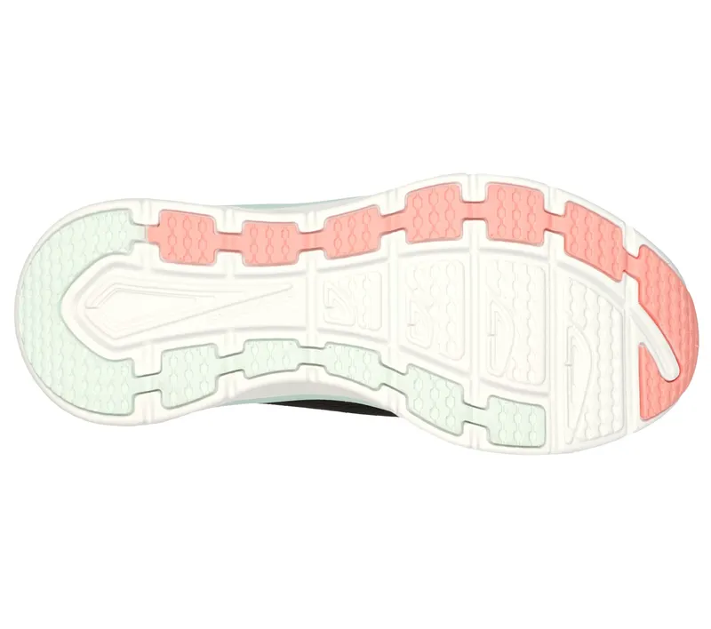 Skechers Relaxed Fit: D’Lux Walker – Fresh Finesse – Zwart / Munt (149368-BKMN)