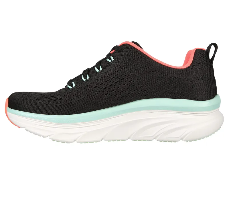 Skechers Relaxed Fit: D’Lux Walker – Fresh Finesse – Zwart / Munt (149368-BKMN)