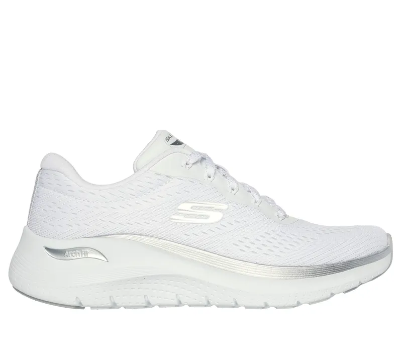 Skechers Arch Fit 2.0 – Glow The Distance – Wit / Zilver (150067-WSL)