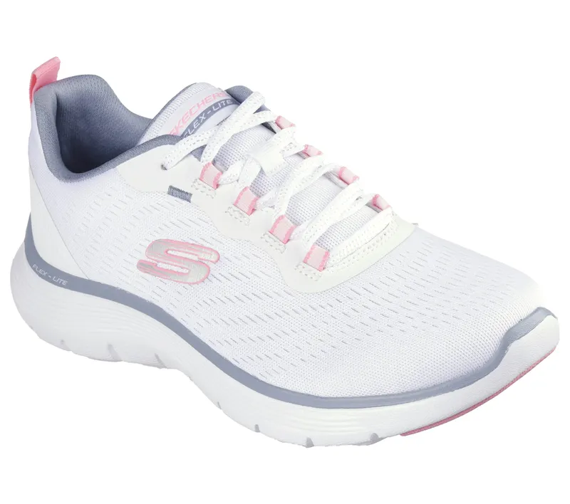 Skechers Flex Appeal 5.0 – Wit / Roze / Blauw (150201-WPKB)