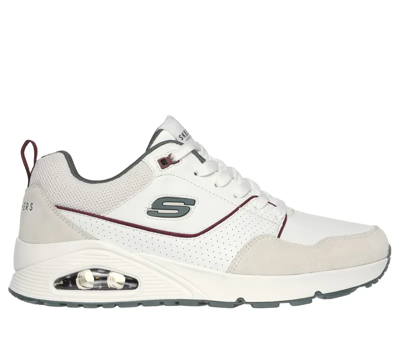Skechers Uno – Retro One – Wit / Groente (183020-WGR)