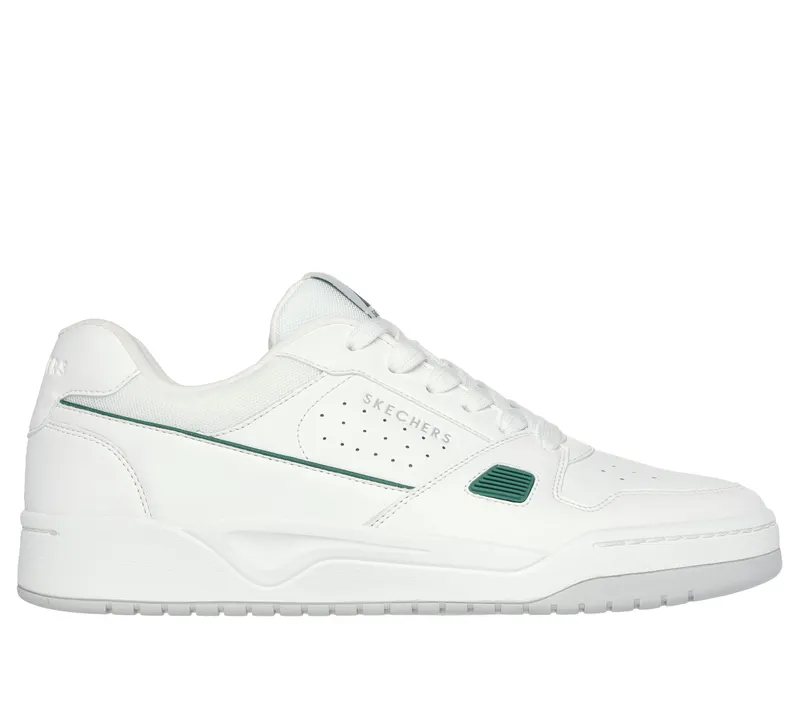 Skechers Koopa Court – Tiebreak – Wit / Groente (183250-WGR)