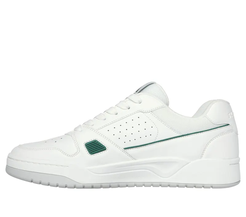 Skechers Koopa Court – Tiebreak – Wit / Groente (183250-WGR)