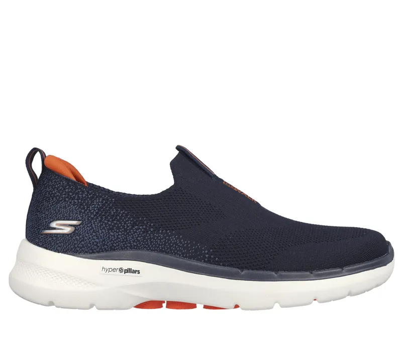 Skechers GO WALK 6 – Marine / Oranje (216202-NVOR)