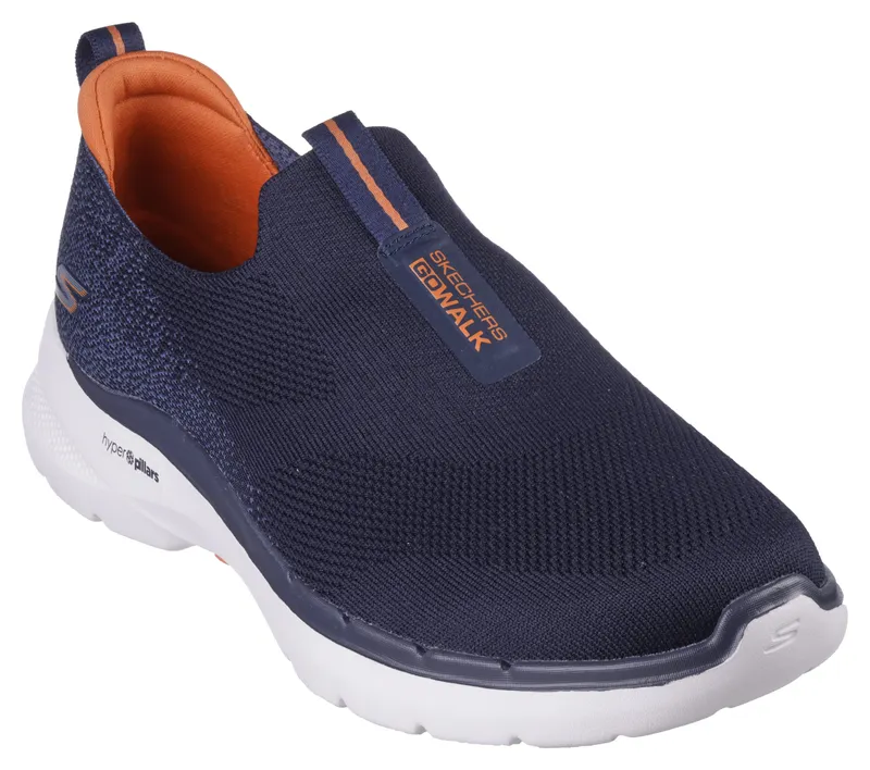 Skechers GO WALK 6 – Marine / Oranje (216202-NVOR)