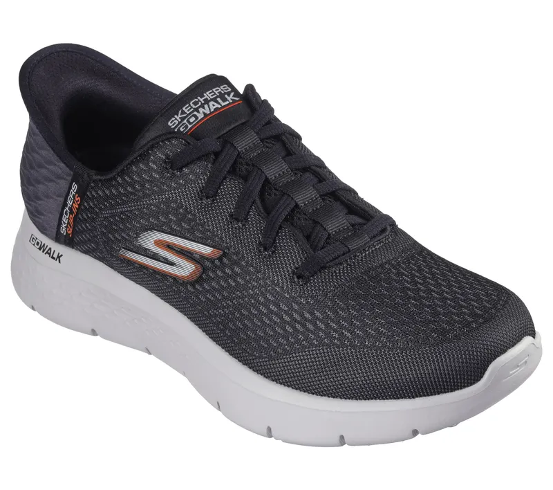 Skechers Skechers Slip-ins: GO WALK Flex – New World – Zwart / Oranje (216505-BKOR)
