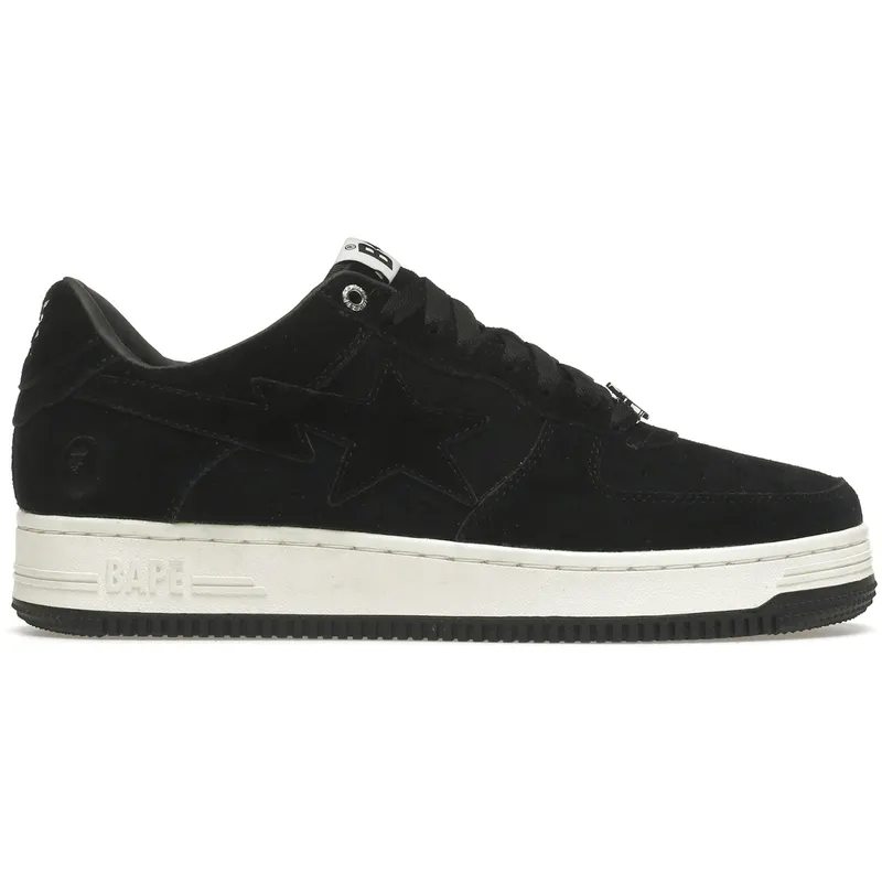 A Bathing Ape Bape Sta Black Suede (1H70-191-004/1H70-291-004)