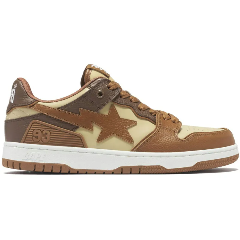 A Bathing Ape Sk8 Sta #5 Brown Beige (1J80-191-059-BRW/1J80-291-059-BRW/001FWJ801059I-BRW)