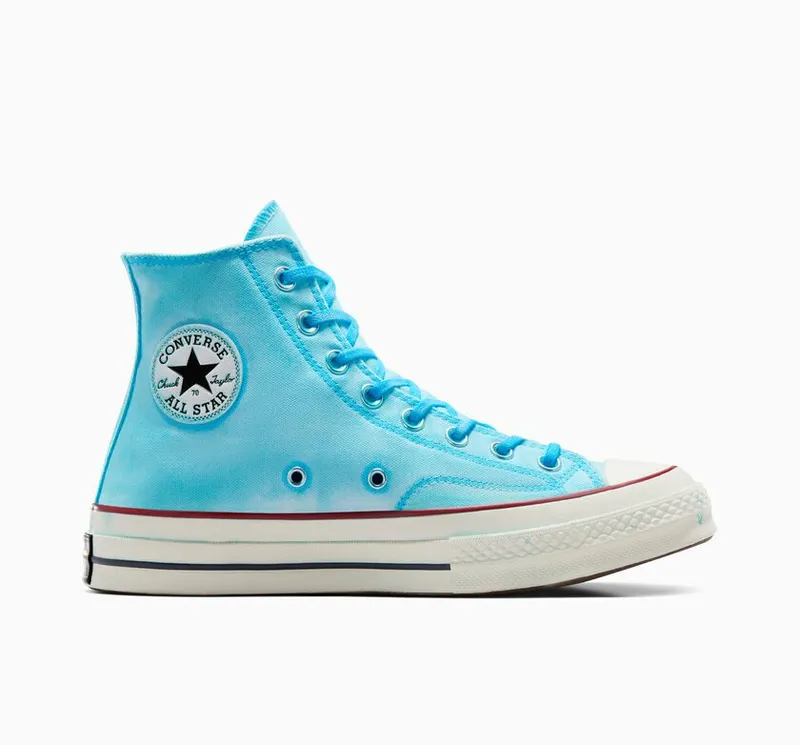 Converse Chuck 70 Canvas LTD Hand Painted Met De Hand Cyaan Geverfd (A11226C)