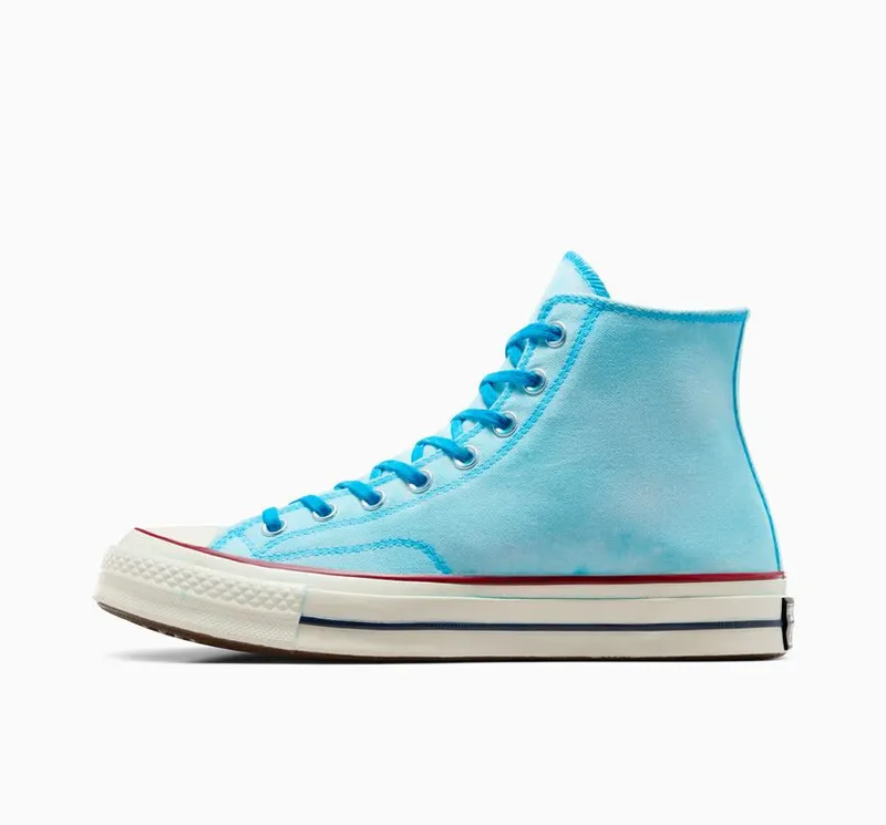 Converse Chuck 70 Canvas LTD Hand Painted Met De Hand Cyaan Geverfd (A11226C)