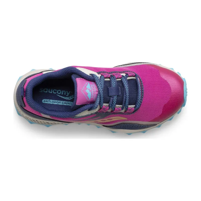 Saucony Peregrine 12 Shield Sneaker Navy / Turquoise / Pink (SK166099)